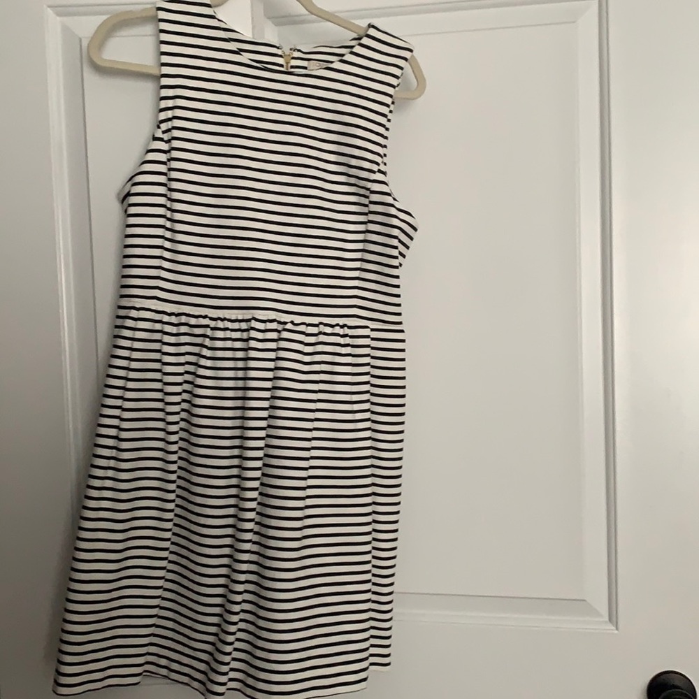 Black and white stripe dress